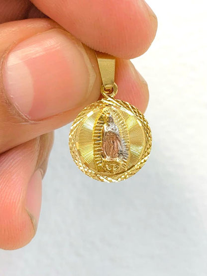 Virgen de Guadalupe Necklace 14K Gold Filled / Virgen de Guadalupe Pendant 18x15mm / Guadalupe Jewelry / Cadena de la Virgen de Guadalupe en Oro Laminado