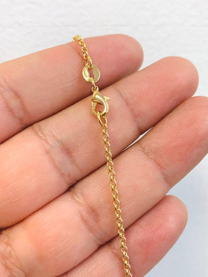 Little Kids Boys Girls Necklace / 14K Gold Filled Boys Girls Necklace / Moms Necklace Pendant / Heart Necklace 18" / Cadena y Dije de Ninos para Mujer / Daugther & Son Necklace