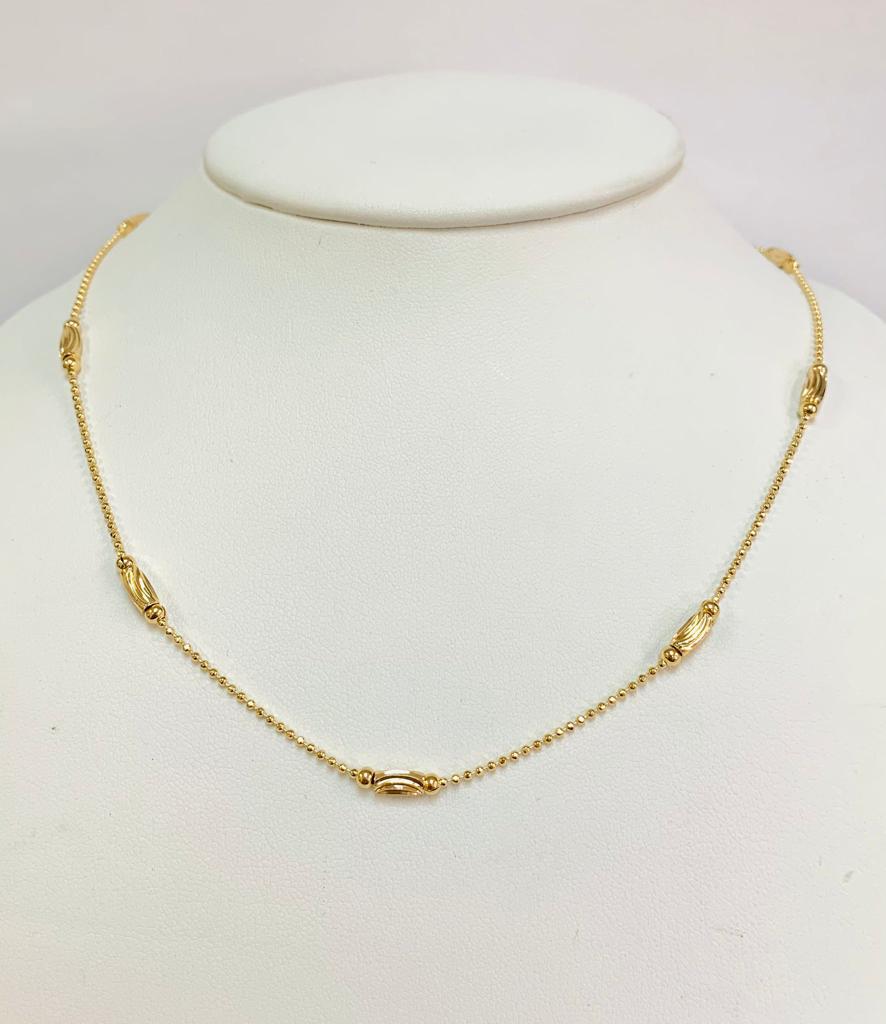 Women's Chokers Necklace / 14K Gold Filled Chain Necklace Ball Chain Bead Chain Pelline Chain / Gargantillas para Mujer en Oro Laminado / Women's Necklace