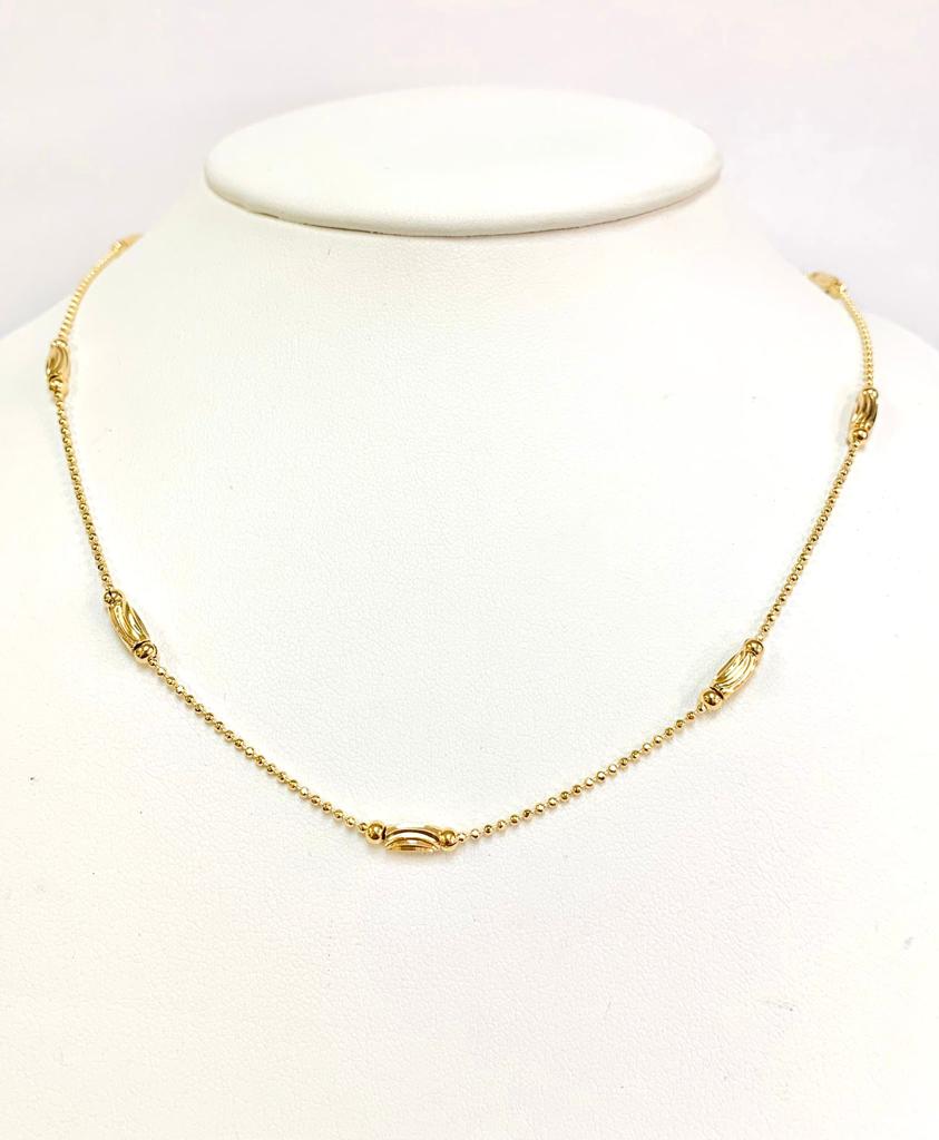 Women's Chokers Necklace / 14K Gold Filled Chain Necklace Ball Chain Bead Chain Pelline Chain / Gargantillas para Mujer en Oro Laminado / Women's Necklace