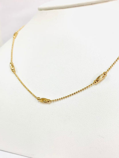 Women's Chokers Necklace / 14K Gold Filled Chain Necklace Ball Chain Bead Chain Pelline Chain / Gargantillas para Mujer en Oro Laminado / Women's Necklace