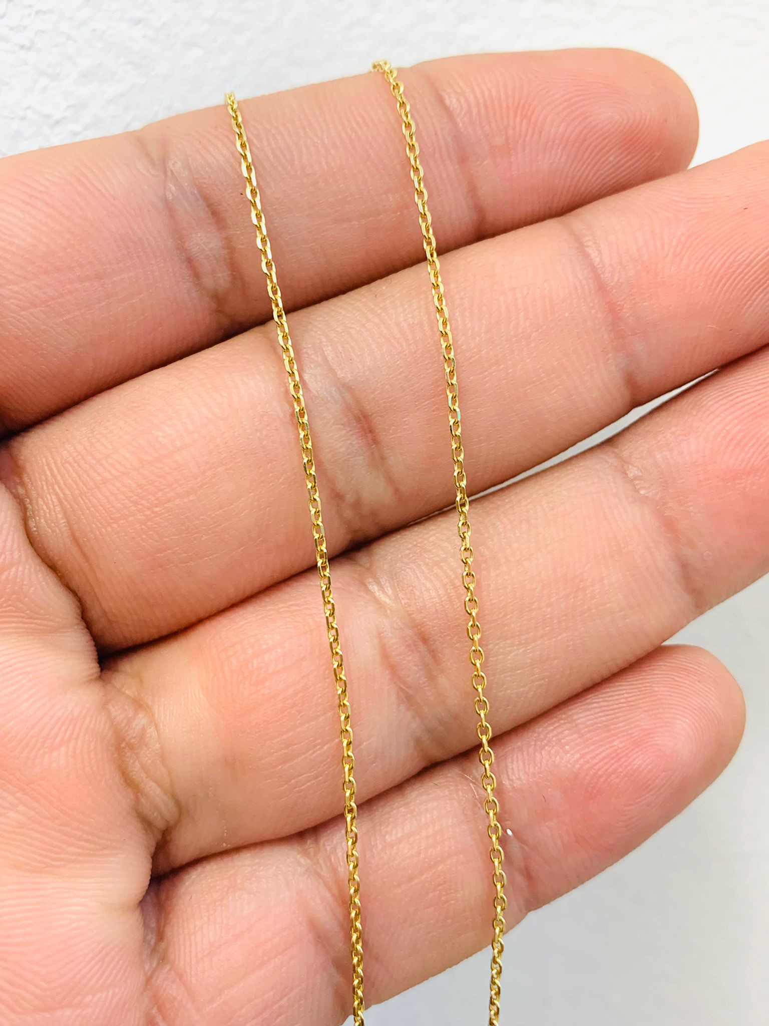 Buy 14K Solid Yellow Gold Cable Link Chain Online in India - Etsy