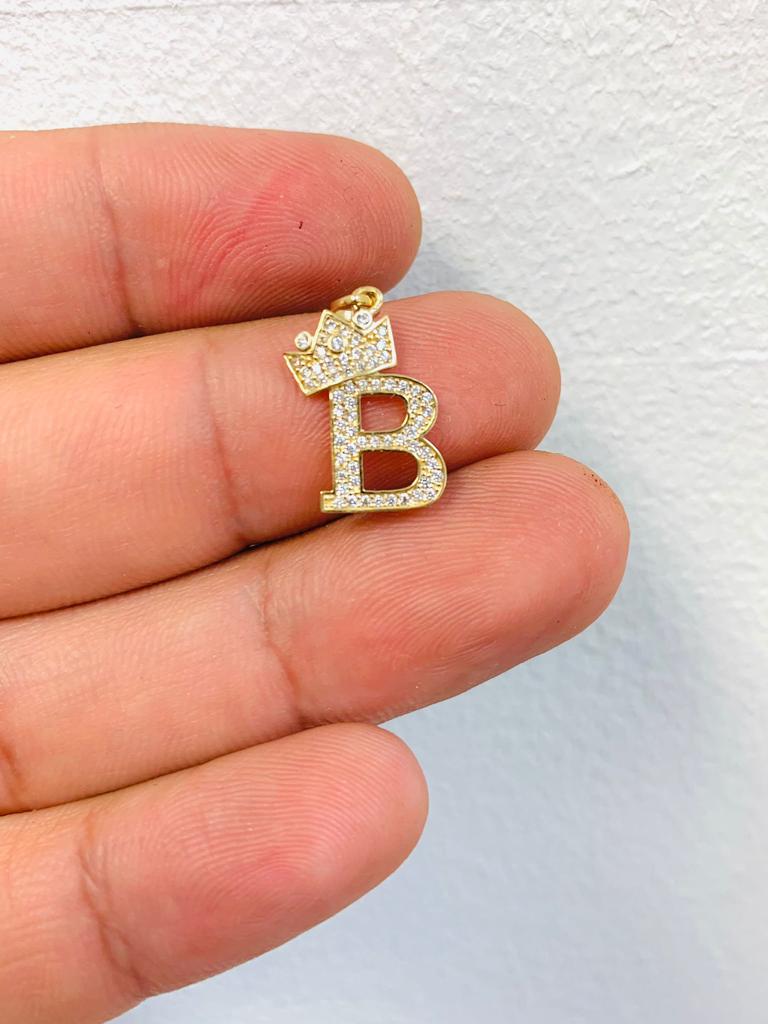 Crown on sale letter pendant