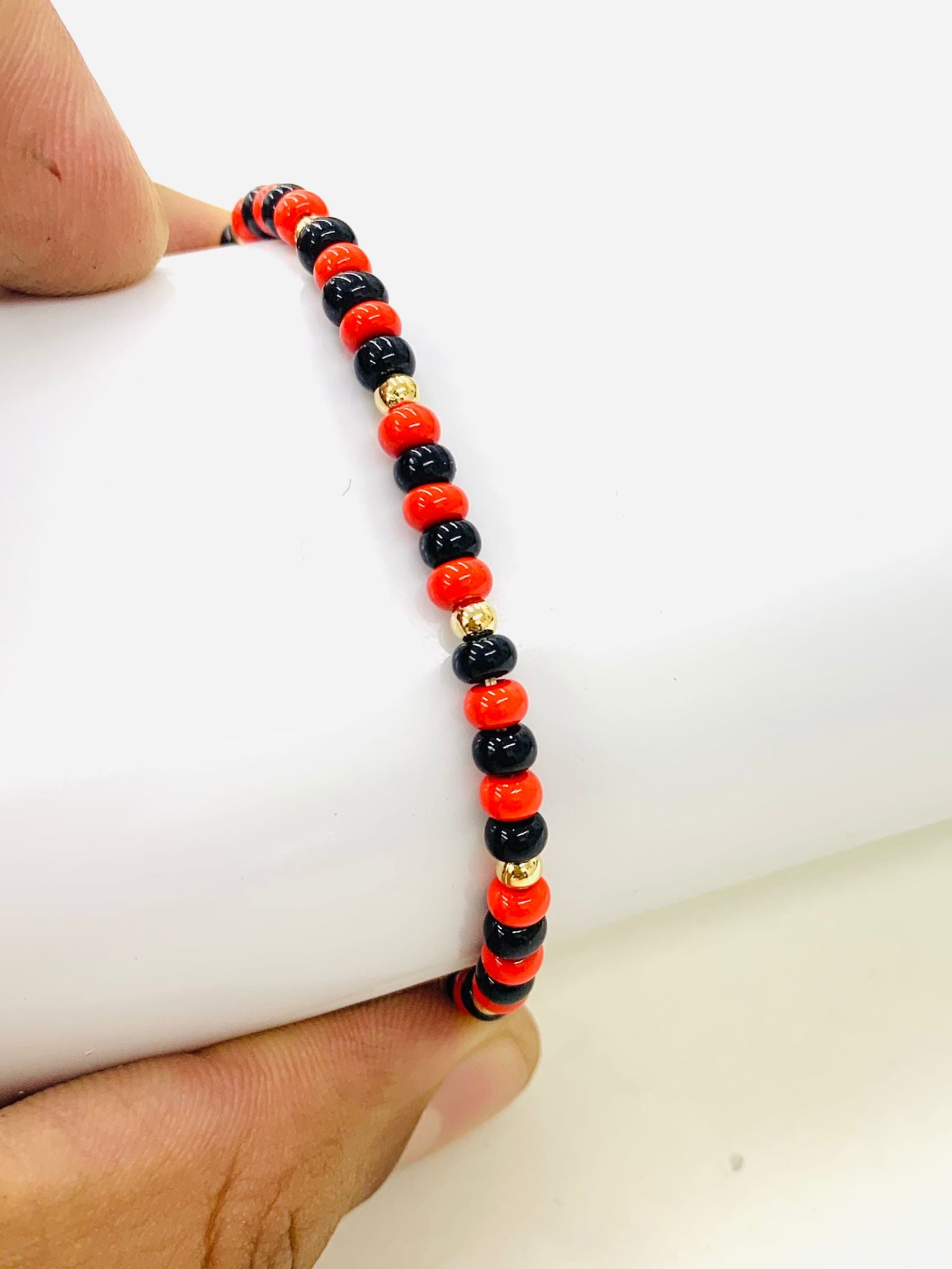 Azabache Black And Red Baby Bracelet Newborn Kids Boys Girls