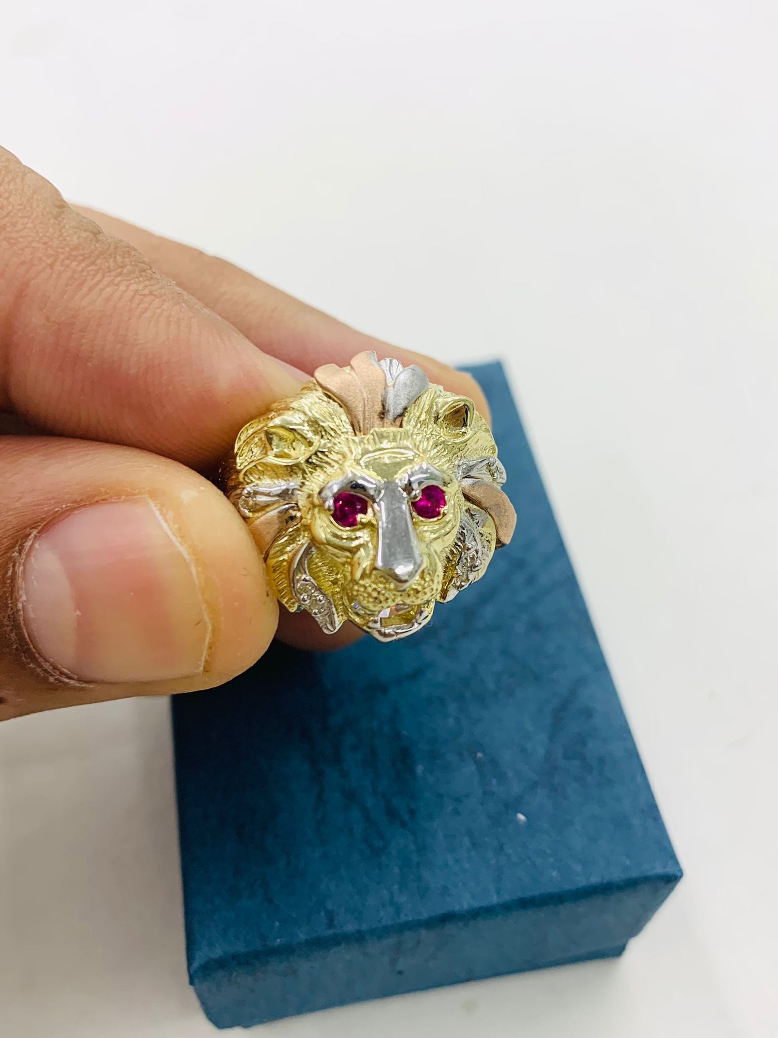 1 Gram Gold Forming Lion Face Latest Design High-quality Ring For Men -  Style A979 at Rs 2260.00 | सोने की अंगूठी - Soni Fashion, Rajkot | ID:  27602672491