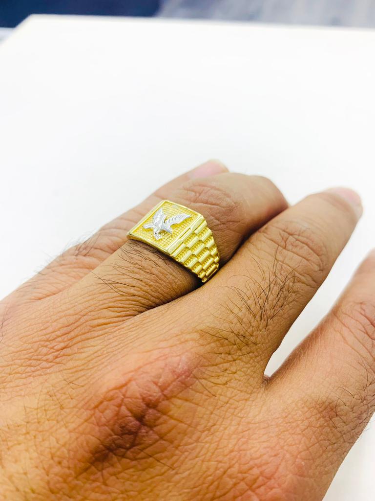 1 gram gold plated hanumanji chic design superior quality ring for men –  Soni Fashion®