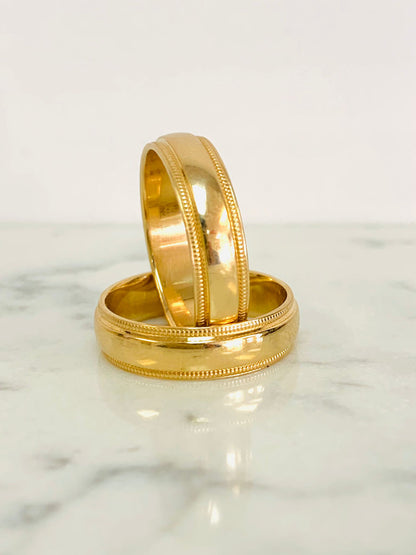 14K Yellow Solid Gold Weedings Ring / Gold Ring / Weddings / Anillo de Matrimonio / Womens Mens Ring