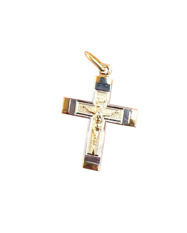 Womens Cross Necklace Charm in Gold Filled/ Everyday Cross Pendant 28x20/ Dainty Cross Necklace 20"/ Cadena de Cruz en Oro Laminado para Muje